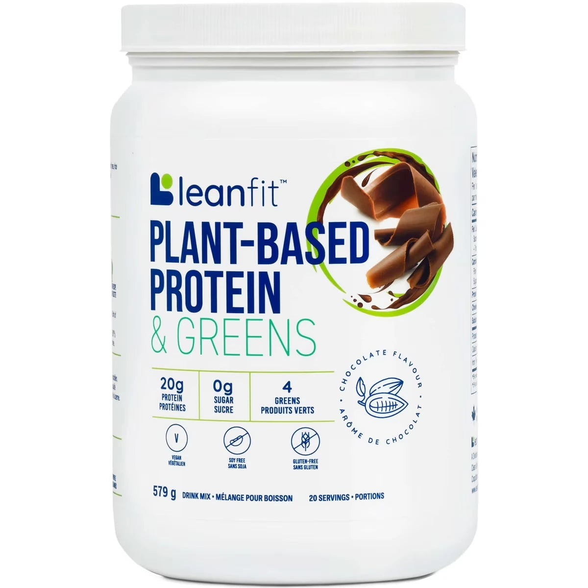 Proteína en Polvo Plant-Based Protein & Greens LeanFit