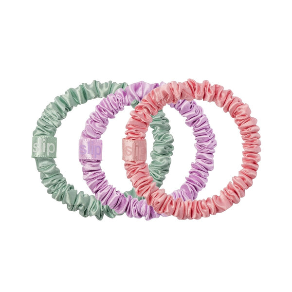Coleteros de Seda Pura Delgados Rosa Lila 3 un Slip