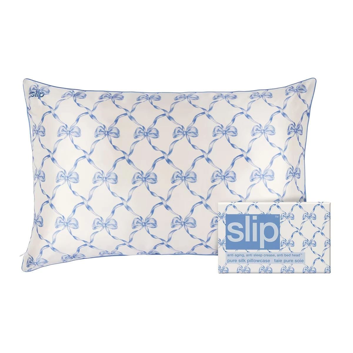Funda de Almohada de Pura Seda Queen Bowie Slip