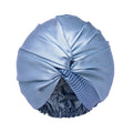 Turbante de Seda Pura Azul Aciano Slip