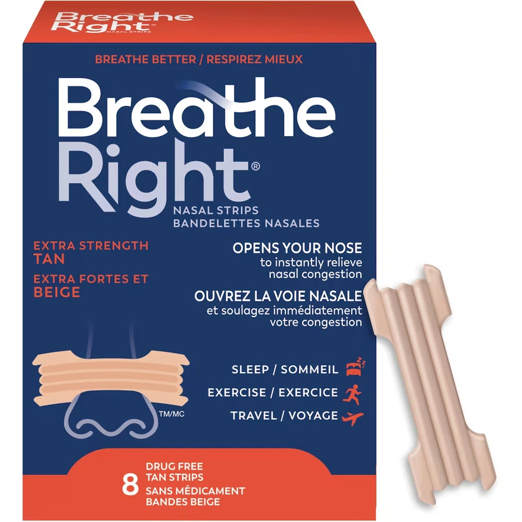 Tiras Nasales Beige Extra Fuertes 26 u Breathe Right