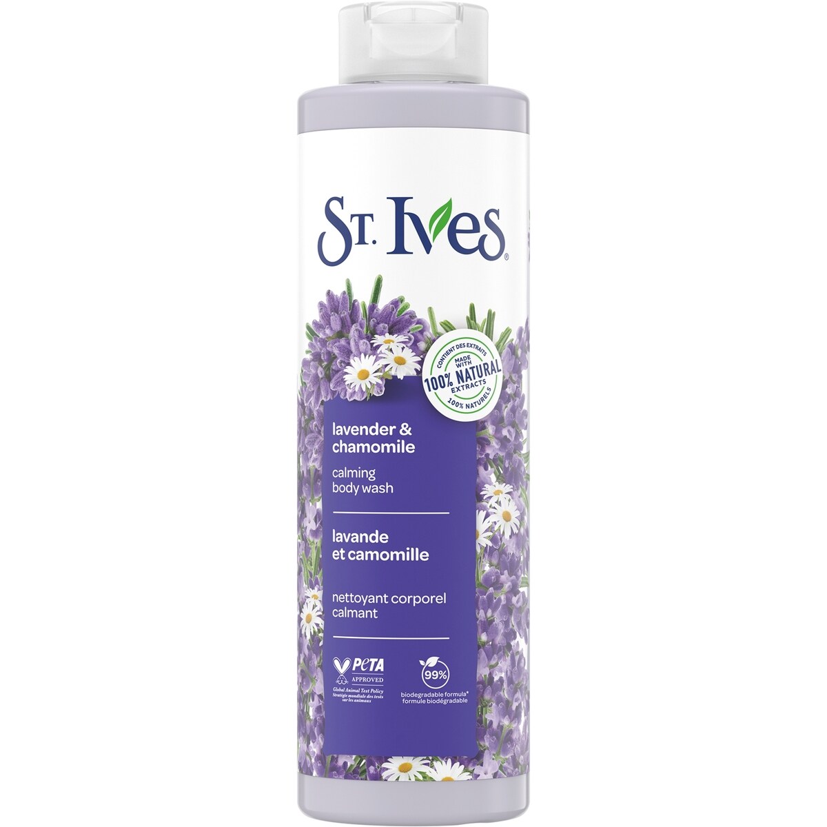Gel de Ducha Calmante de Lavanda 22 oz St. Ives