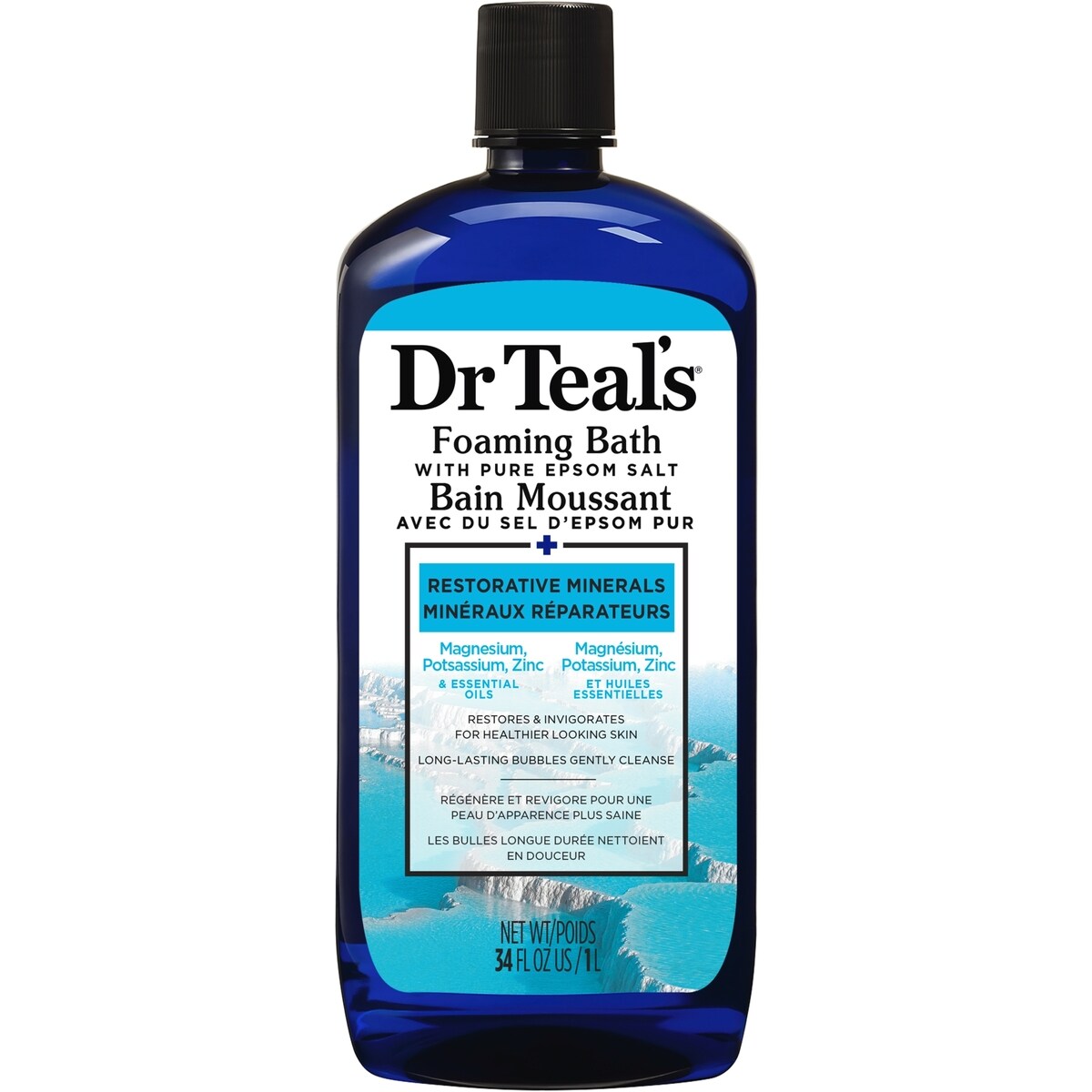Baño de Burbujas con Sal de Epsom Pura y Minerales Dr Teal's