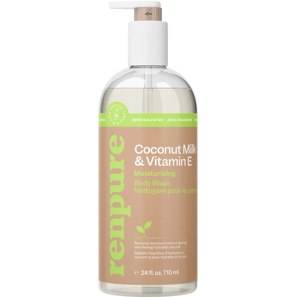Gel de Ducha Limpiador para el Cuerpo Hidratante de Leche Renpure