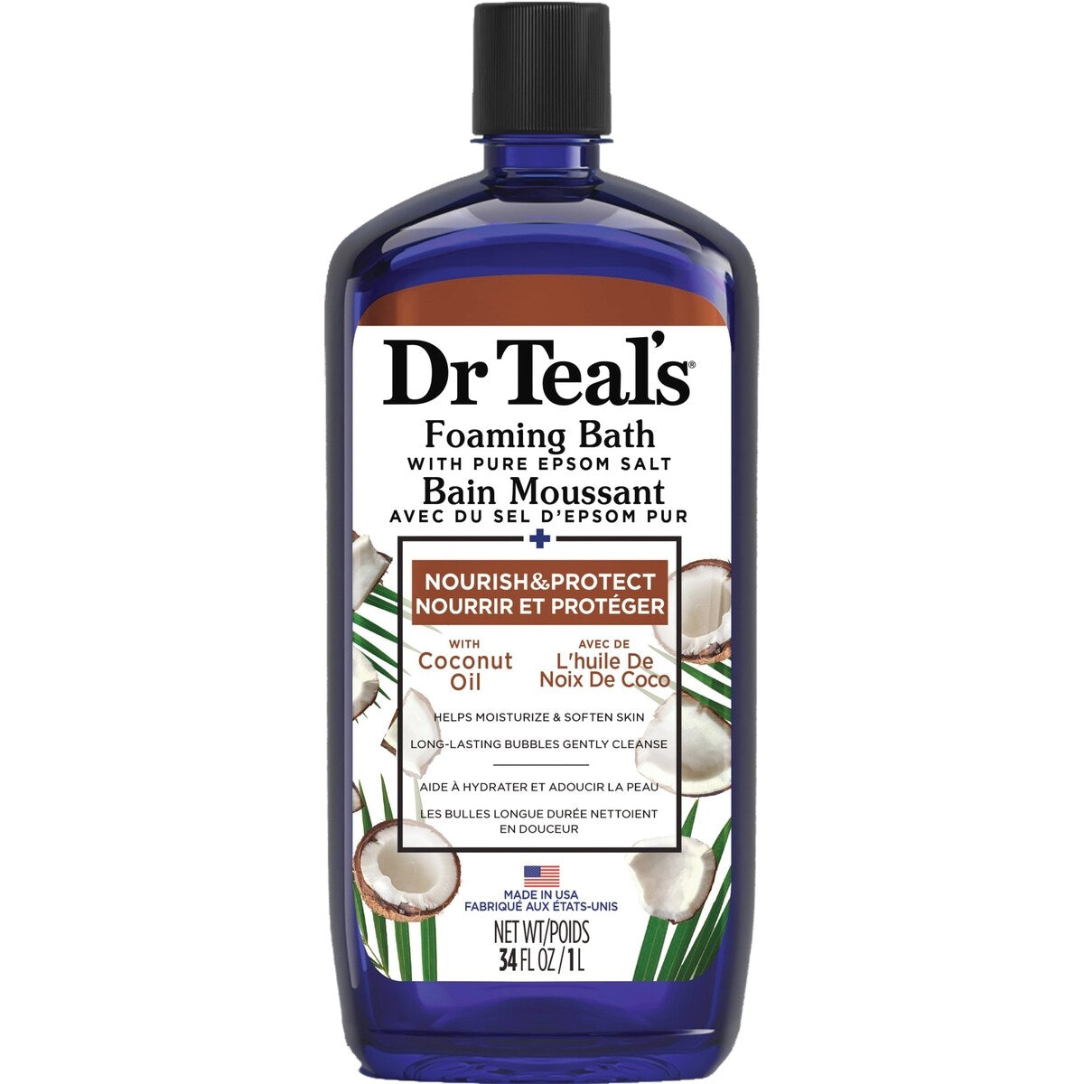 Baño de Burbujas con Sal de Epsom Pura Dr Teal's