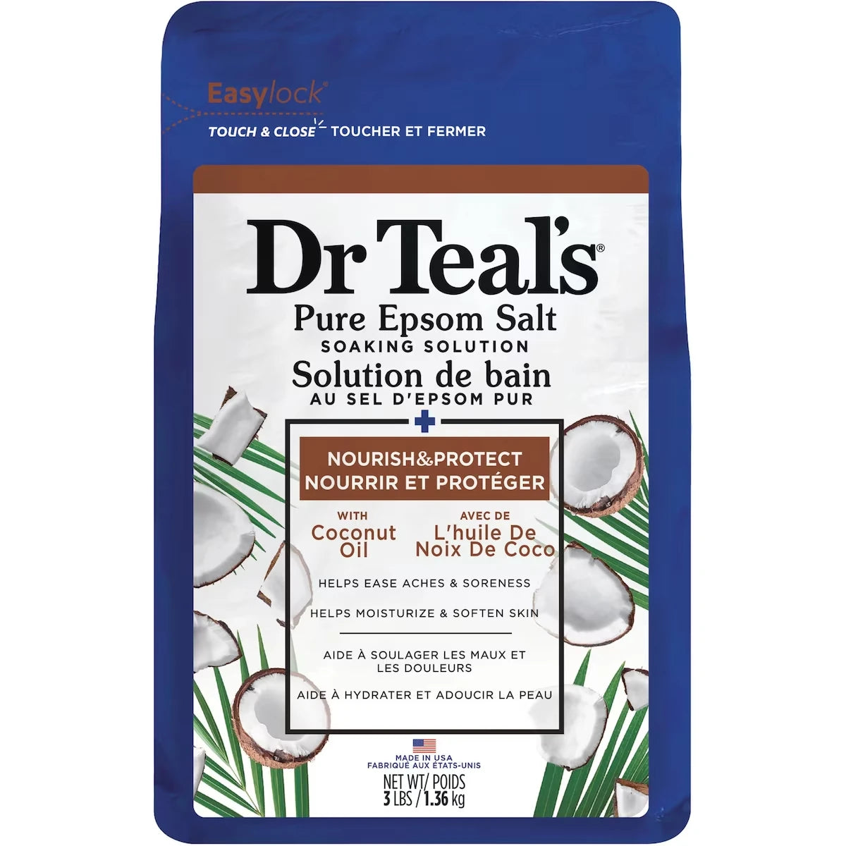 Solución de Baño con Sal de Epsom Pura Dr Teal's