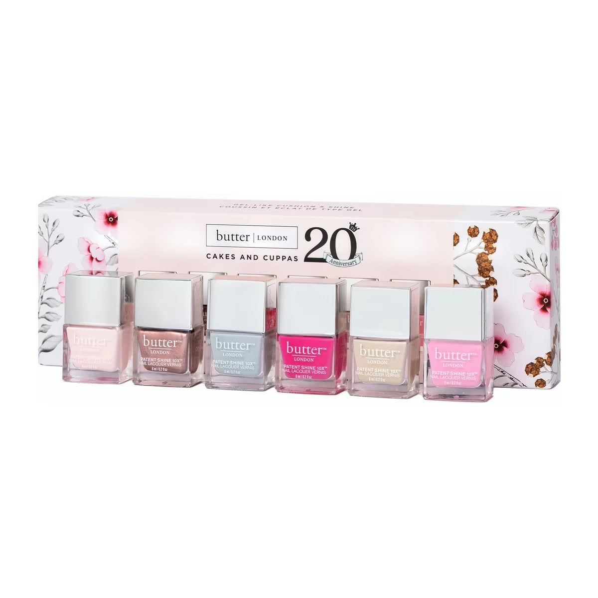 Set de Esmaltes de Uñas Cakes & Cuppas 6 piezas butter LONDON