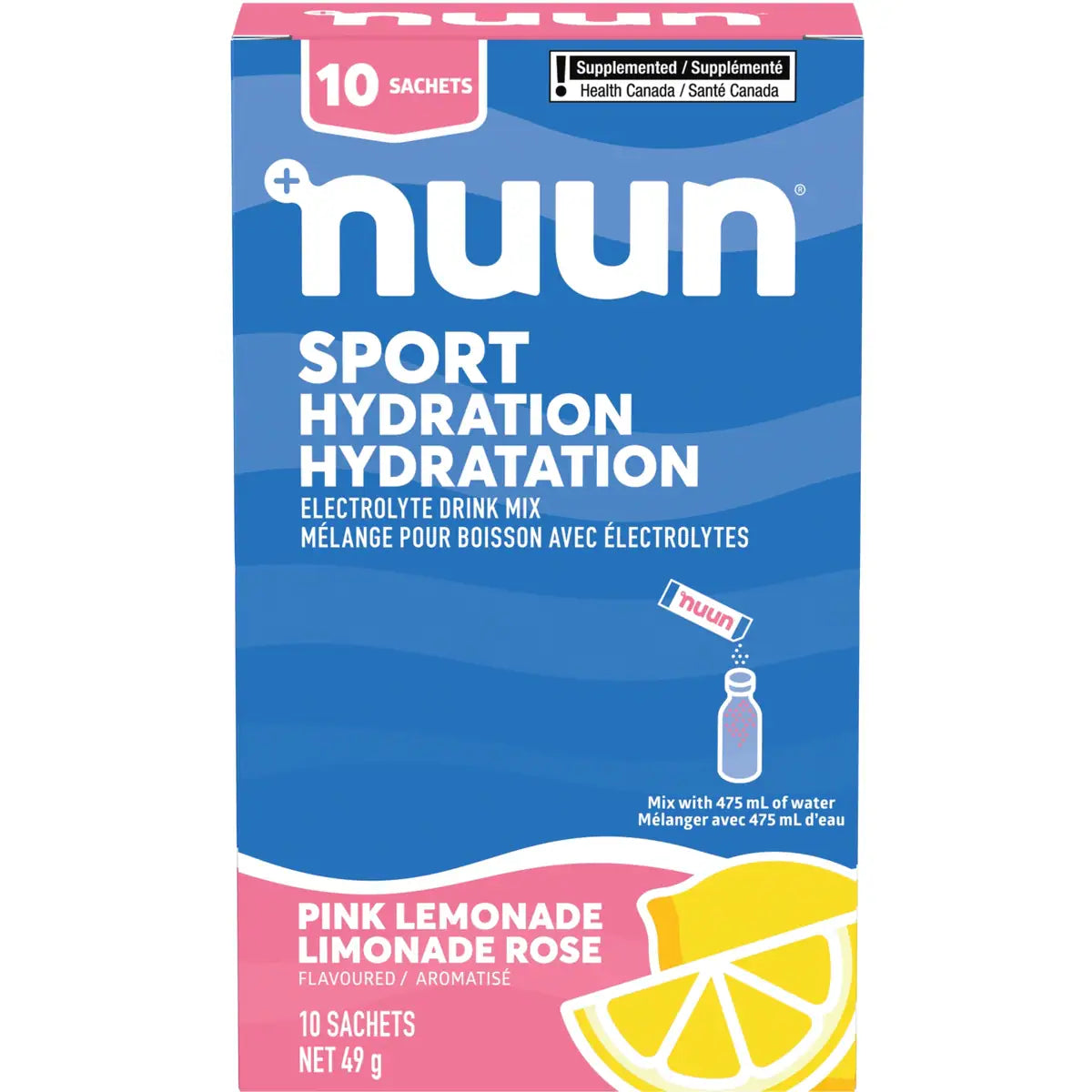 Polvo Deportivo Limonada de Frutilla Nuun
