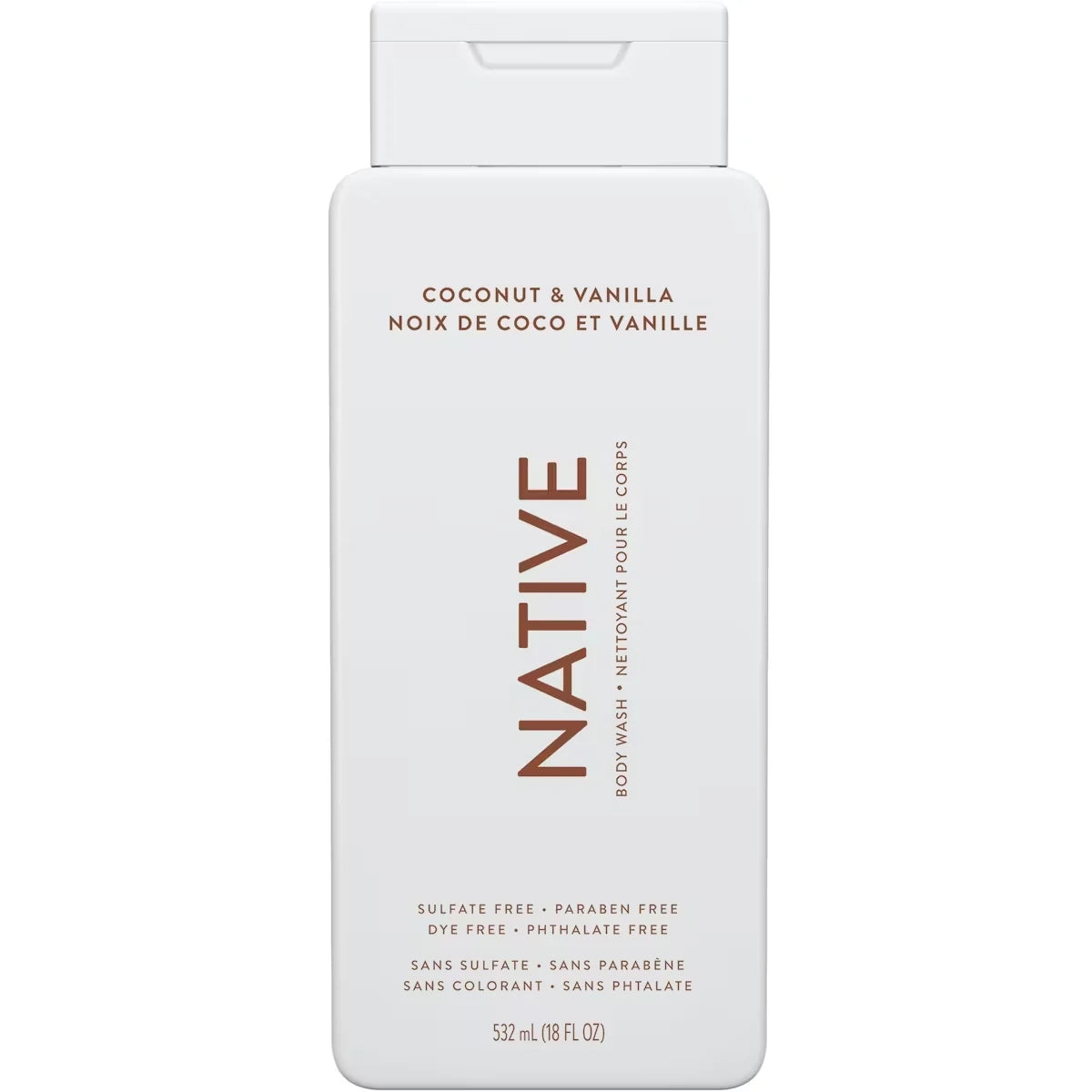 Gel de Ducha Limpiador para el Cuerpo Coco y Vainilla 510 g Native