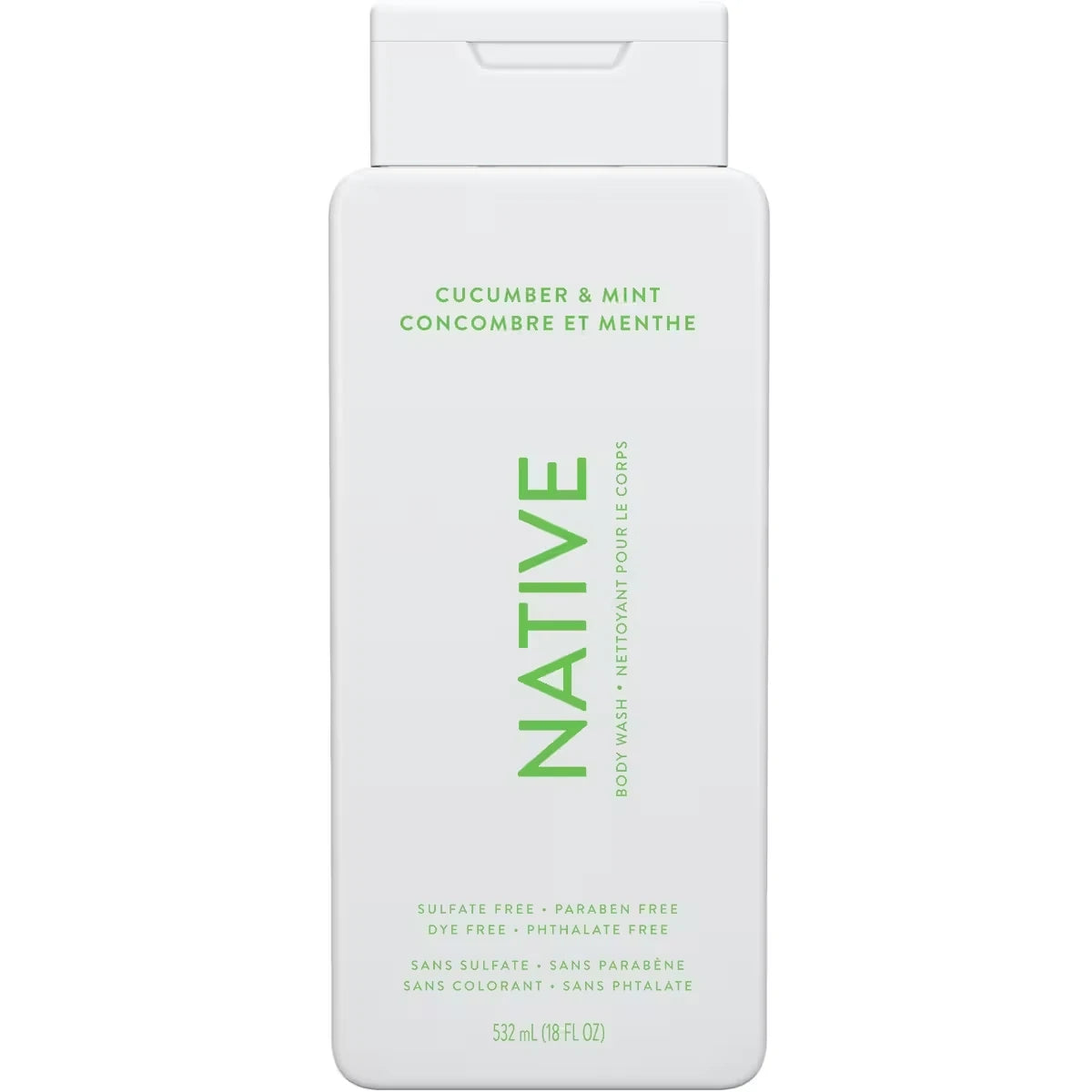 Gel de Ducha Limpiador para el Cuerpo Pepino y Menta 510 g Native