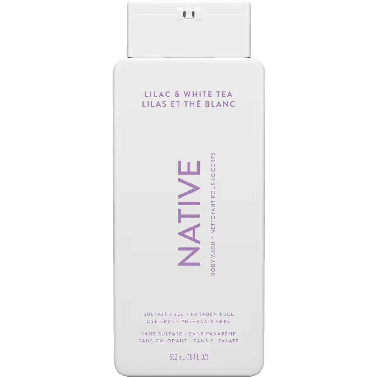 Gel de Ducha Lila y Té Blanco sin Sulfatos Native