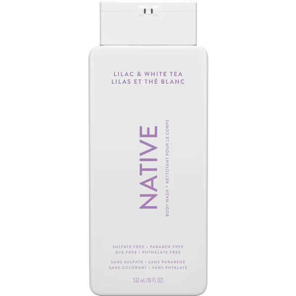 Gel de Ducha Lila y Té Blanco sin Sulfatos Native