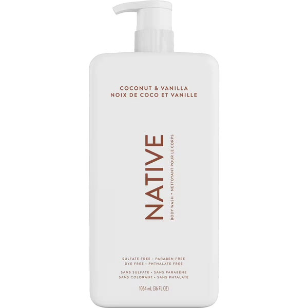 Gel de Ducha Limpiador para el Cuerpo Coco y Vainilla Native