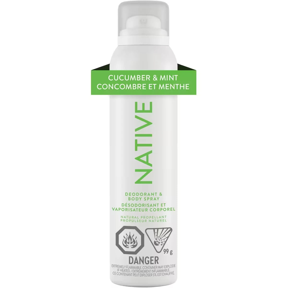Desodorante en Spray Pepino y Menta Native