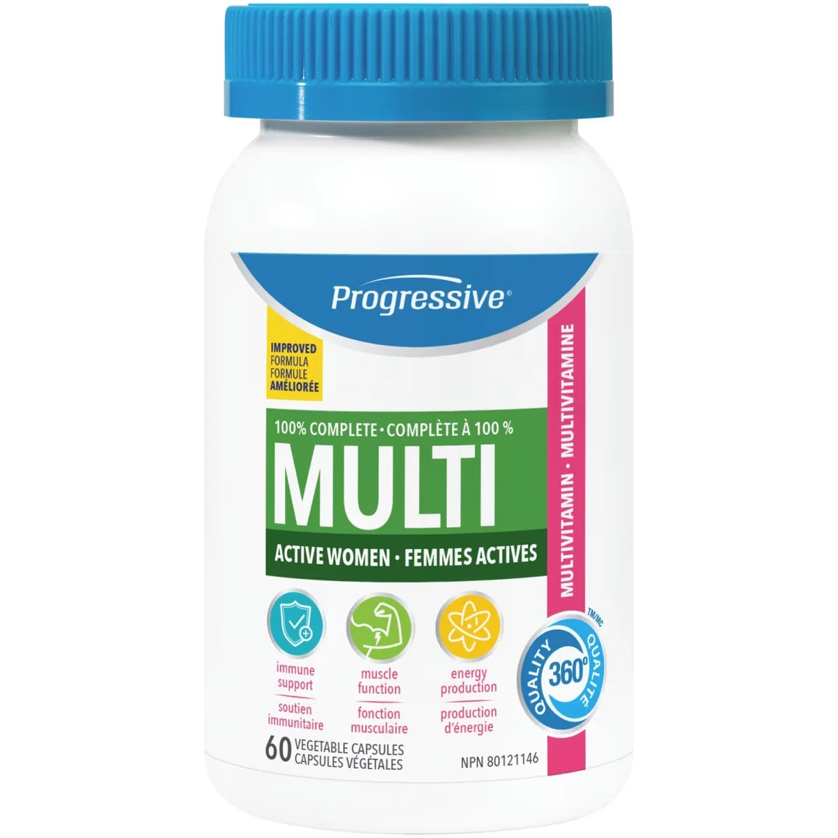 Multivitamínico 100% Completo Mujeres Activas Progressive