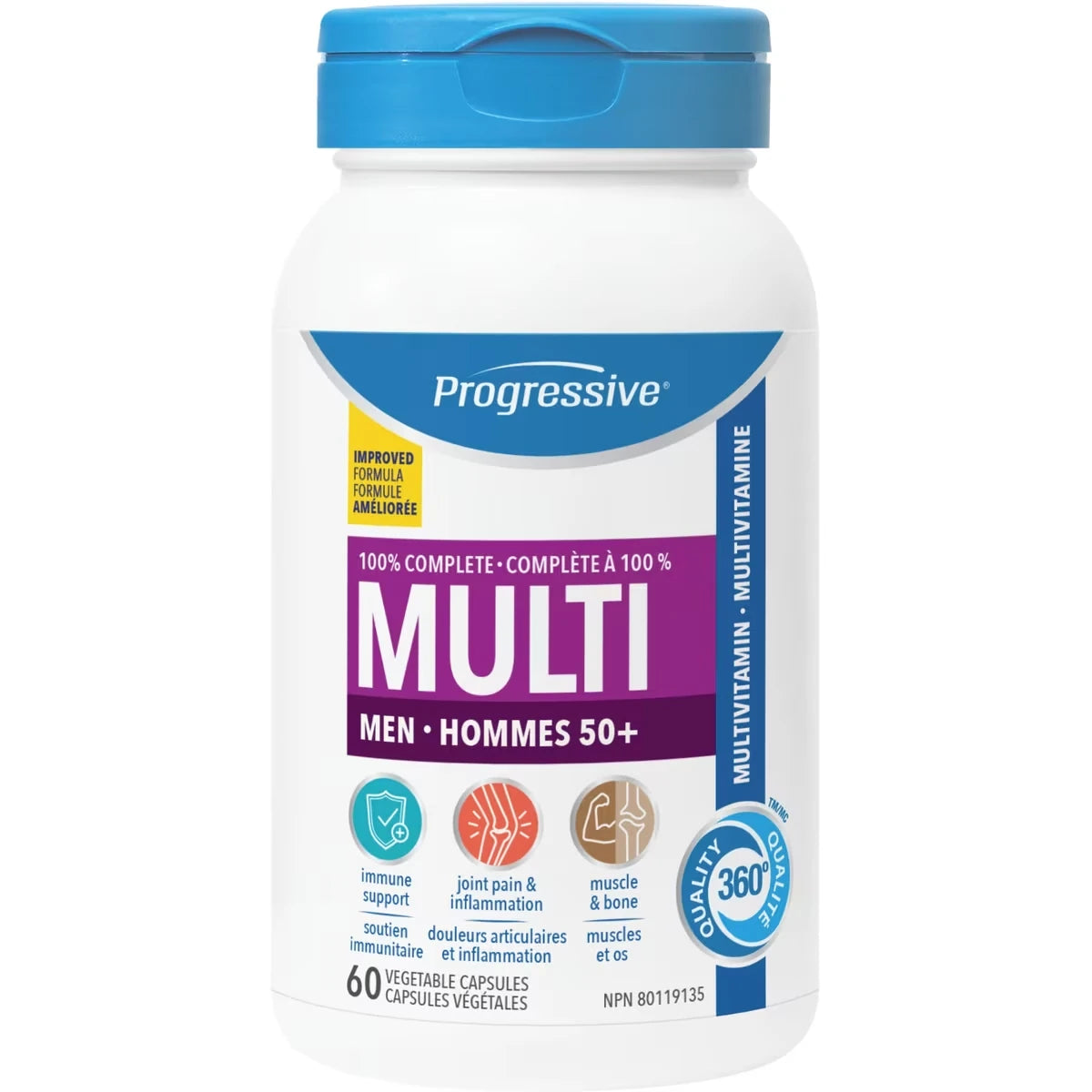 Multivitamínico 100% Completo para Hombre 50 Progressive