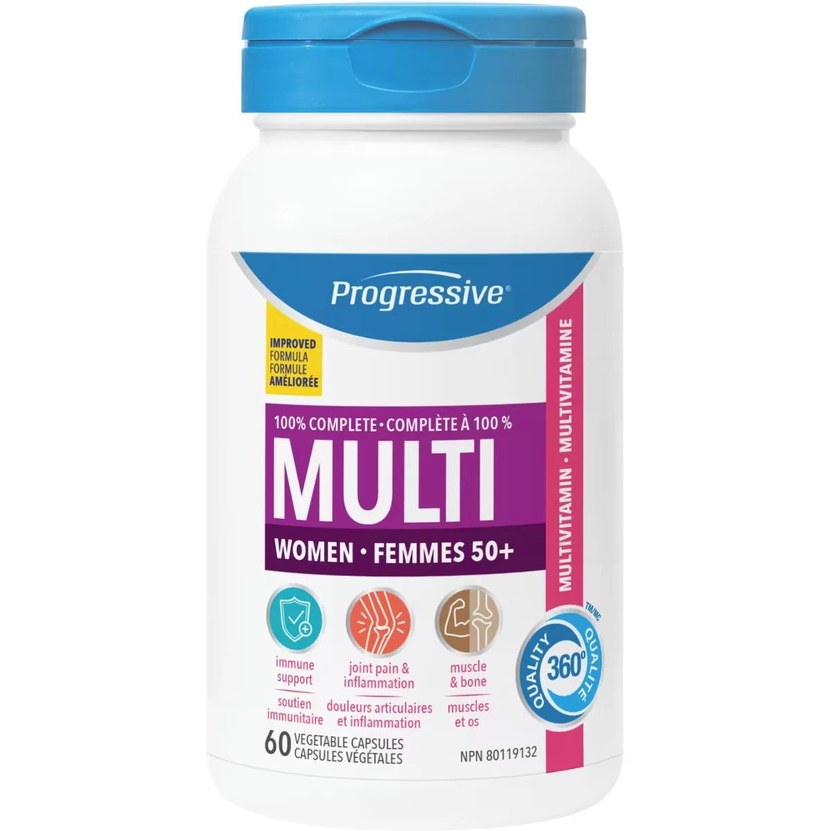 Multivitamínico 100% Completo para Mujer 50 Progressive