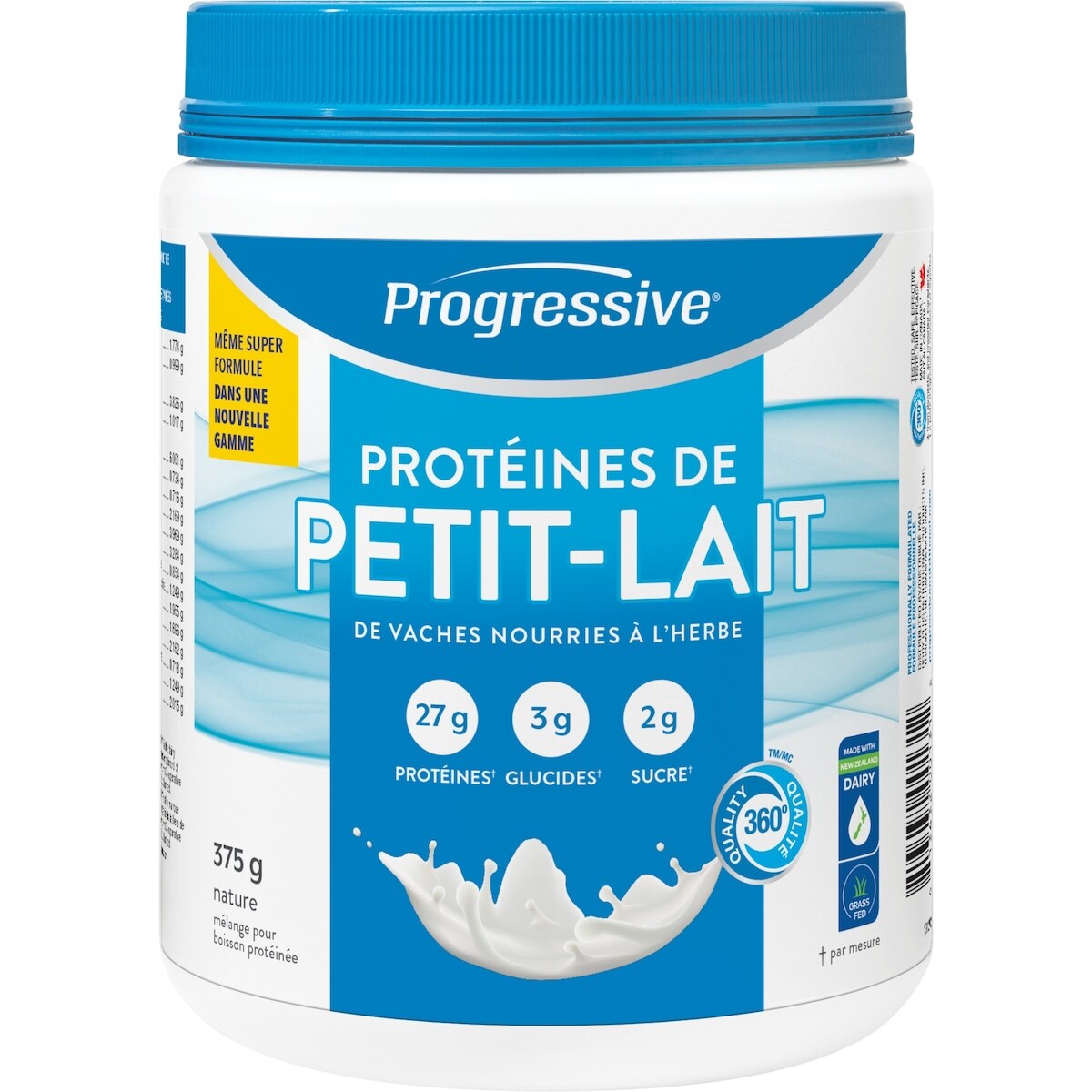 Proteína en Polvo de Suero de Pastoreo sin Sabor Progressive