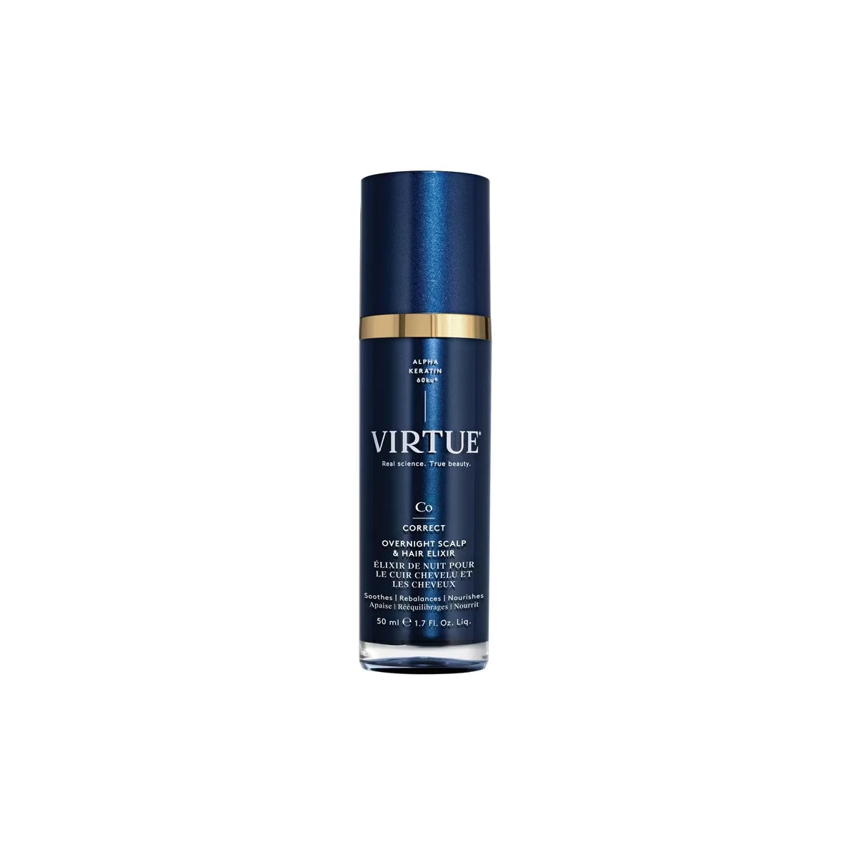 Elixir Capilar de Noche para Cuero Cabelludo y Cabello Virtue