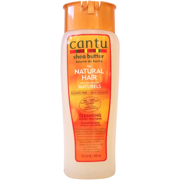 Shampoo Cremoso y Limpiador sin Sulfatos con Manteca de Karité Cantu