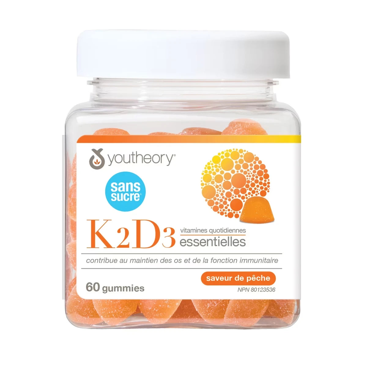 Gomitas Vitaminas K2D3 sin Azúcar Youtheory
