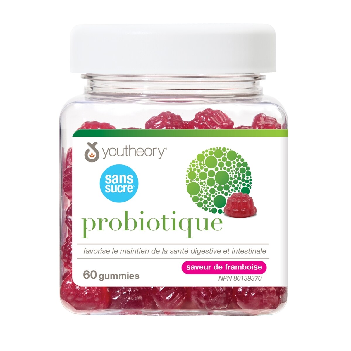 Probiótico Gomitas Probióticas sin Azúcar Youtheory