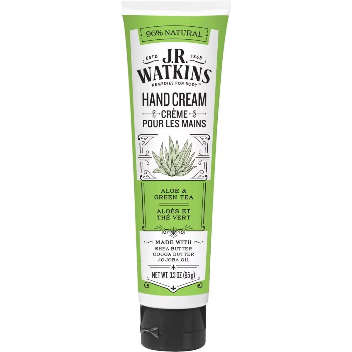 Crema de Manos Aloe y Té Verde 95 g J.R.Watkins