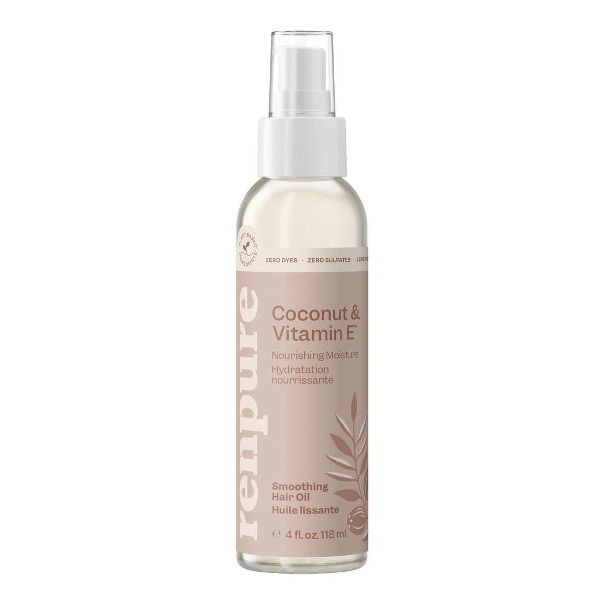 Aceite Cabello Alisador Coco & Vitaminas E Hidratación Renpure