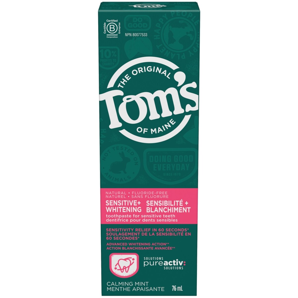 Pasta Dental PureActiv Sensibilidad Tom's of Maine
