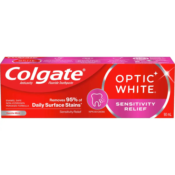 Pasta Dental Optic White Sensitivity Relief Suave Menta Colgate