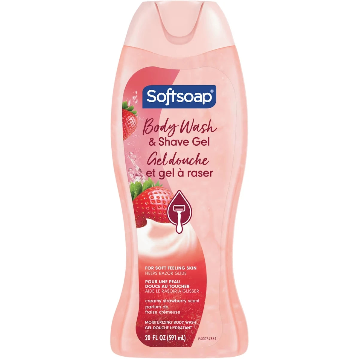 Gel de Ducha Gel de Baño Hidratante para el Cuerpo Frutilla Softsoap