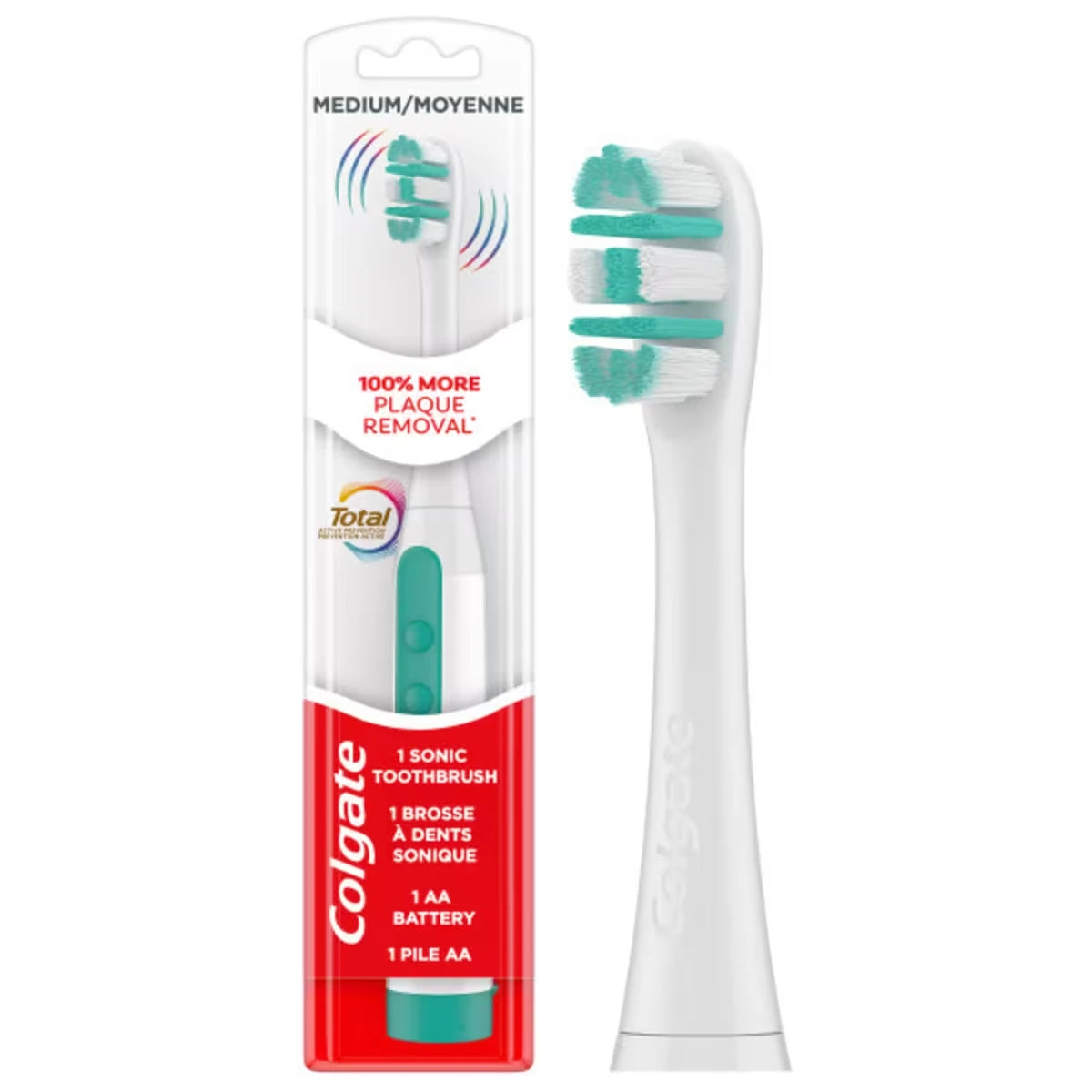 Cepillo de Dientes Sónico a Pilas Total Cerdas Medias Colgate