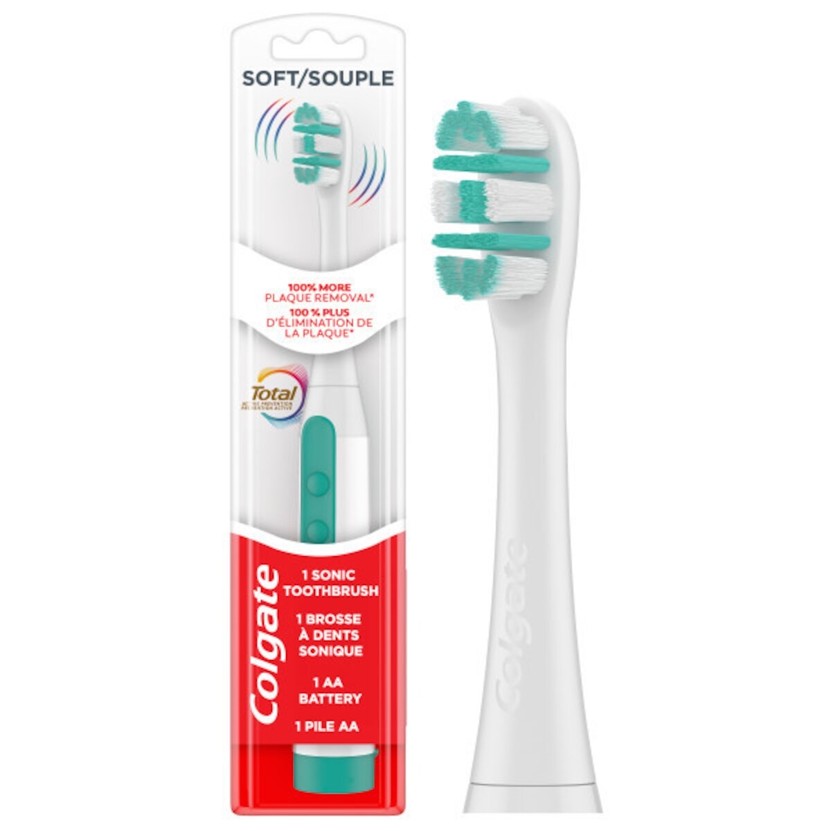 Cepillo de Dientes Sónico a Pilas Total Cerdas Suaves Colgate