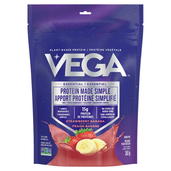 Proteína en Polvo Protein Made Simple Frutillas y Plátanos Vega