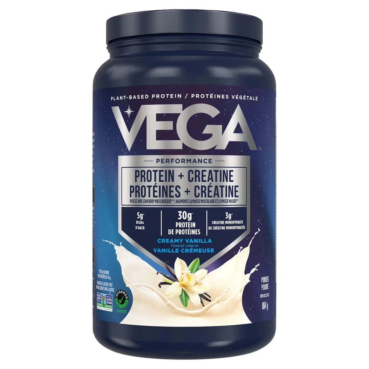 Proteína en Polvo Proteína + Creatina Vainilla Vega
