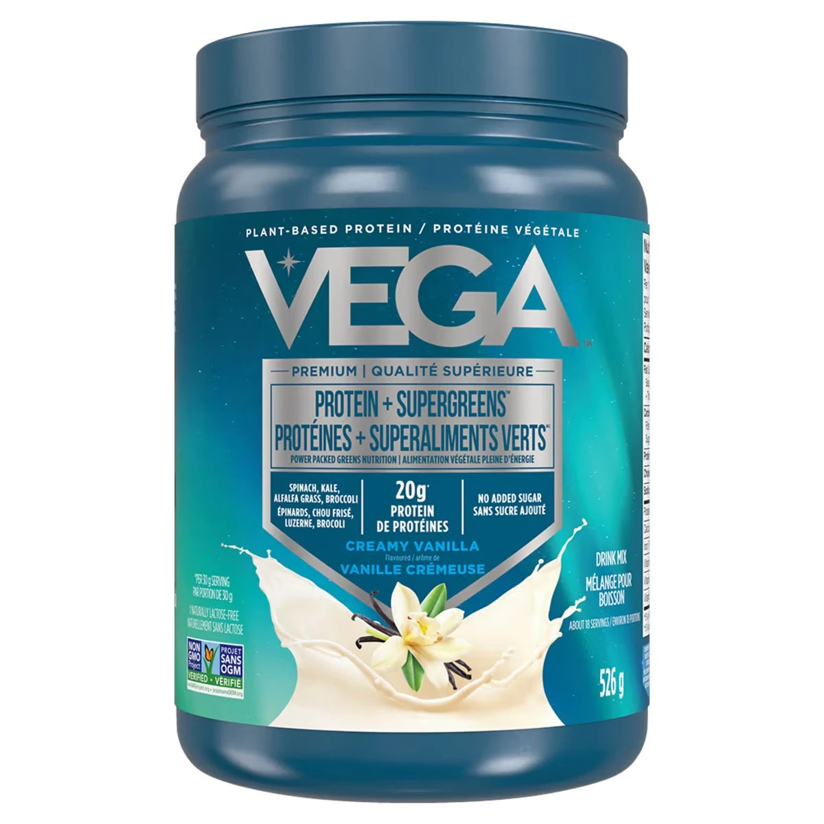 Proteína en Polvo y Verduras Verdes Vainilla Vega