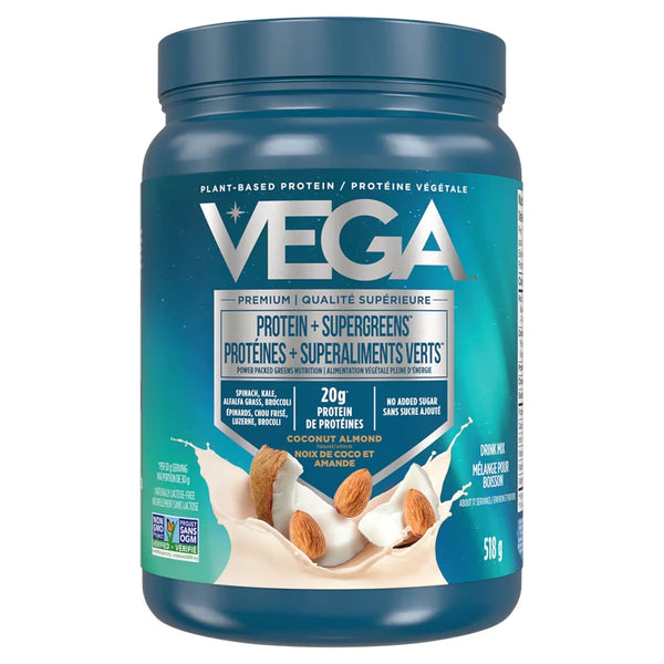 Proteína en Polvo Proteínas y Verduras Verdes - Coco y Almendra Vega