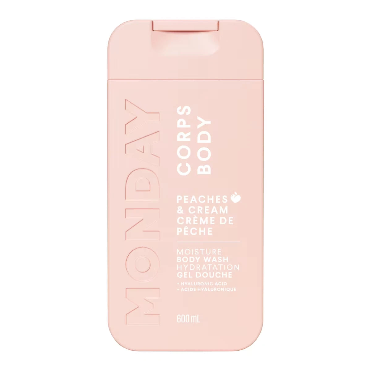 Gel de Baño Hidratación Durazno y Crema 600 ml MONDAY Haircare