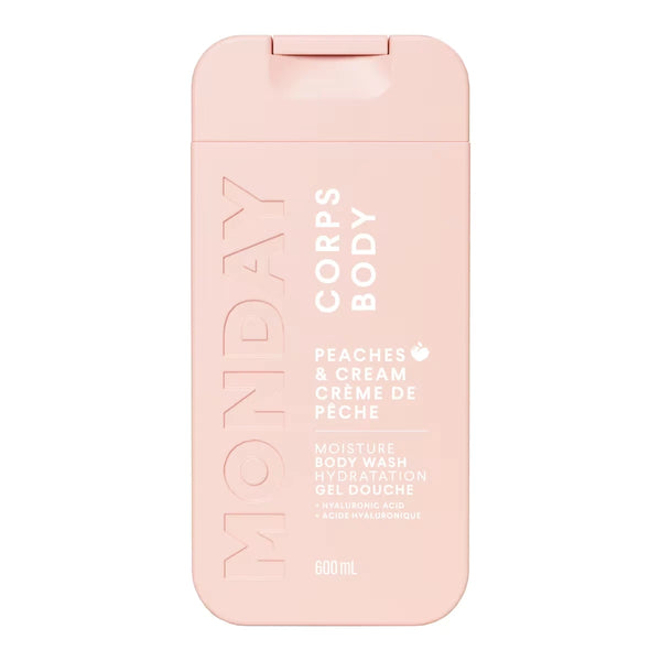 Gel de Baño Hidratación Durazno y Crema 600 ml MONDAY Haircare
