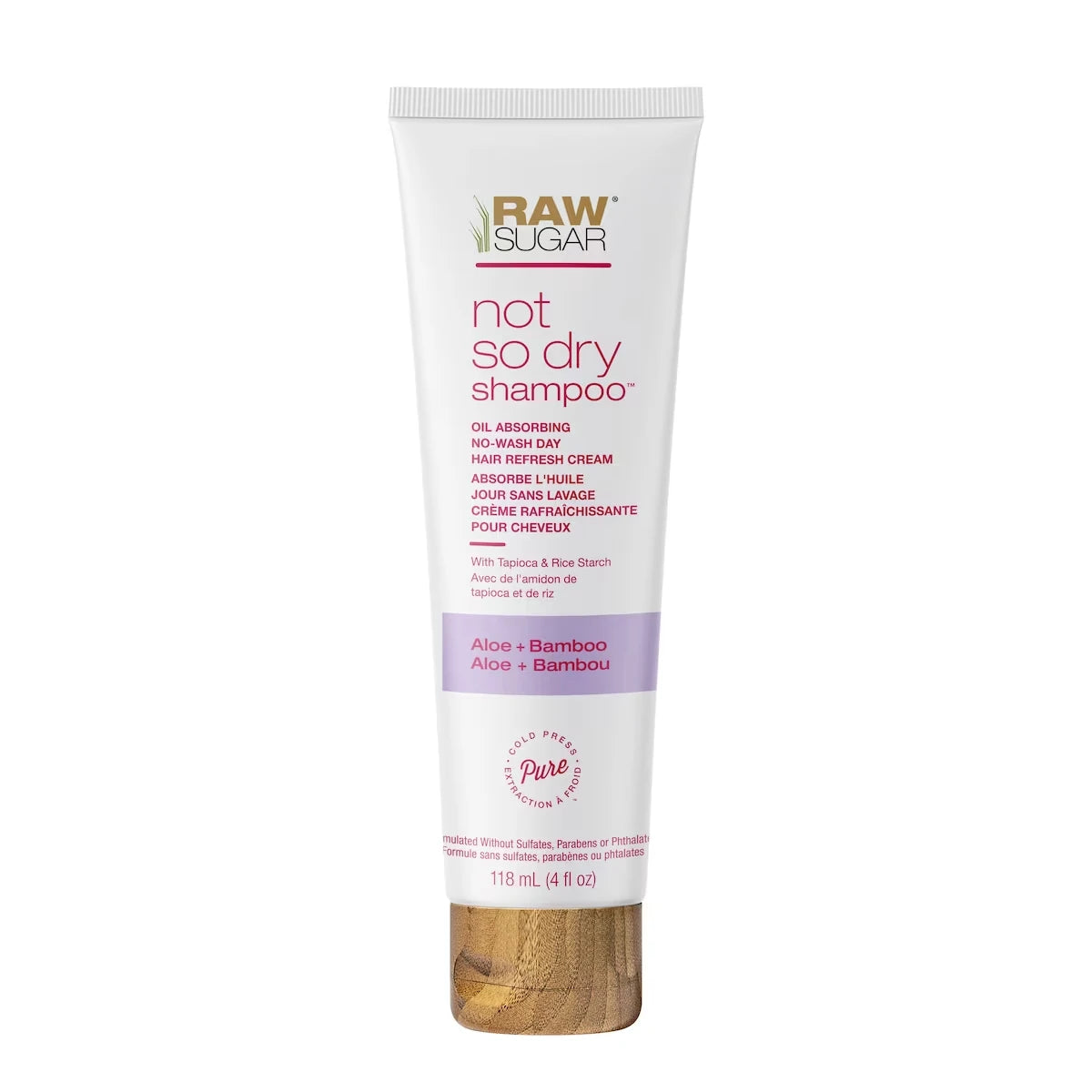 Shampoo Not So Dry Aloe y Bambú 120 ml Raw Sugar