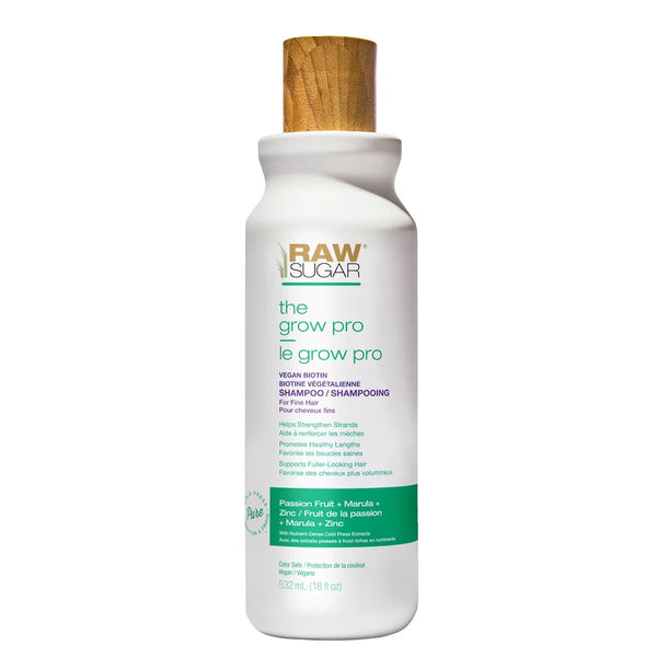 Shampoo The Grow Pro Maracuyá, Marula y Zinc 530 ml Raw Sugar