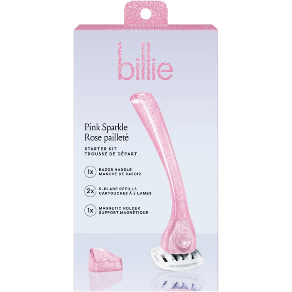 Kit de Afeitado para Mujer Rosado con Brillo billie