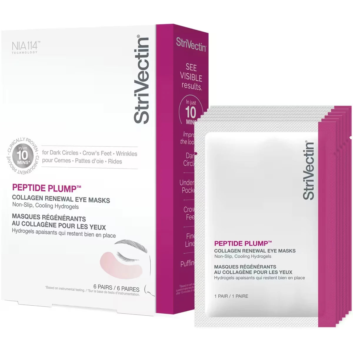 Mascarillas para Ojos Peptide Plump Colágeno StriVectin