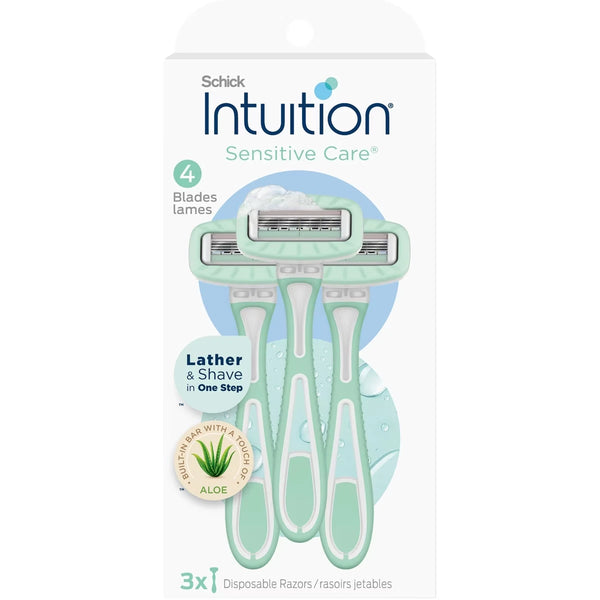 Afeitadoras Desechables 4 Hojas Intuition Sensitive 3 un Schick