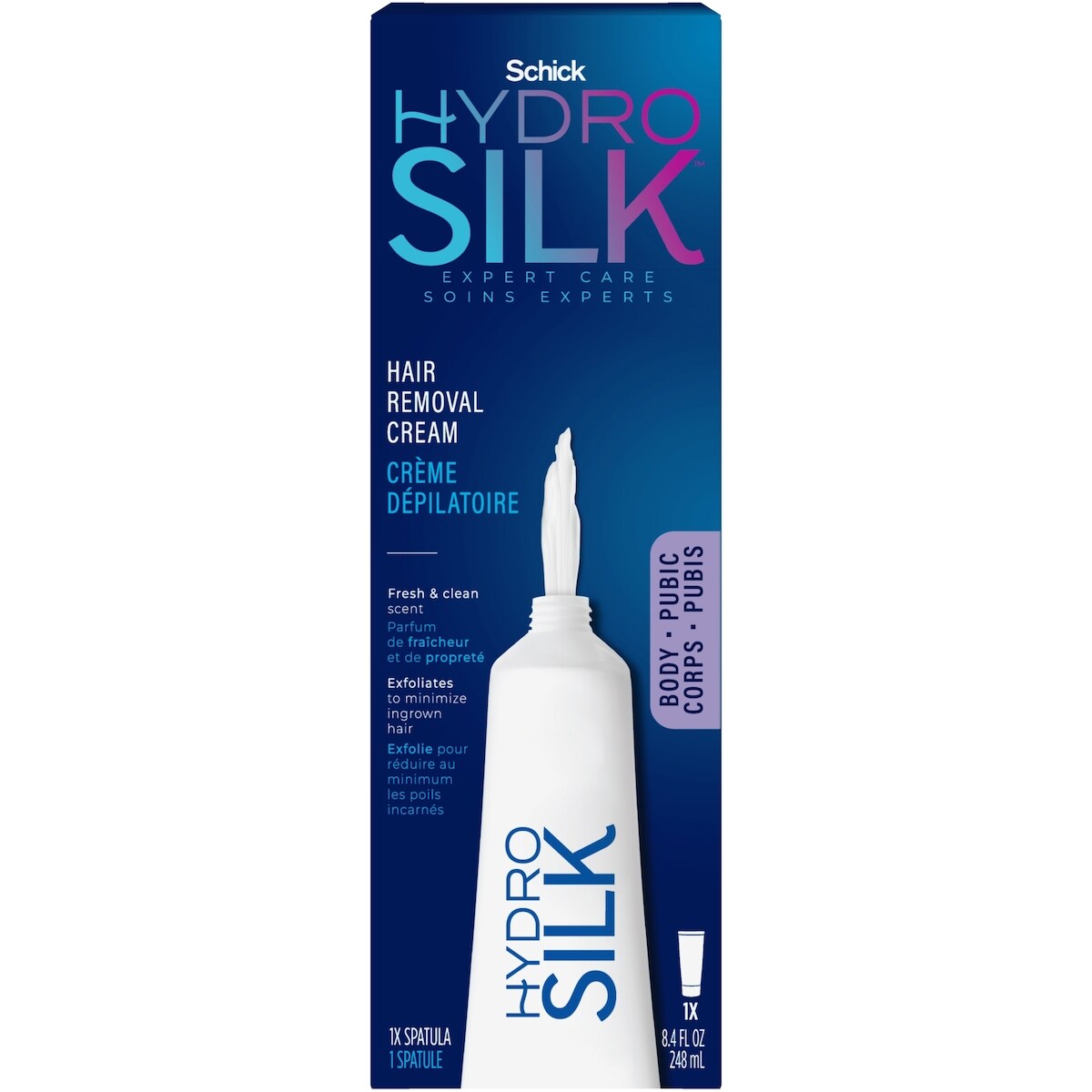 Crema Depilatoria 2 en 1 Hydro Silk Schick