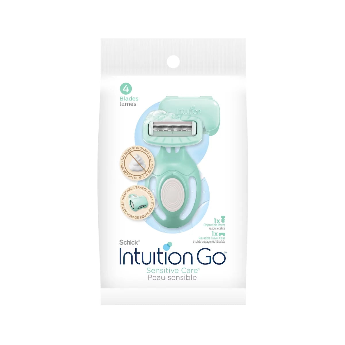 Máquina de Afeitar Desechable Intuition Go Piel Sensible Schick