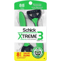 8 Afeitadoras Desechables de 3 Hojas Schick Xtreme 3