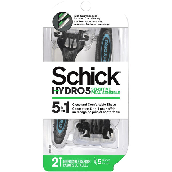 Pack de 2 Afeitadoras Desechables para Hombre Hydro Piel Schick