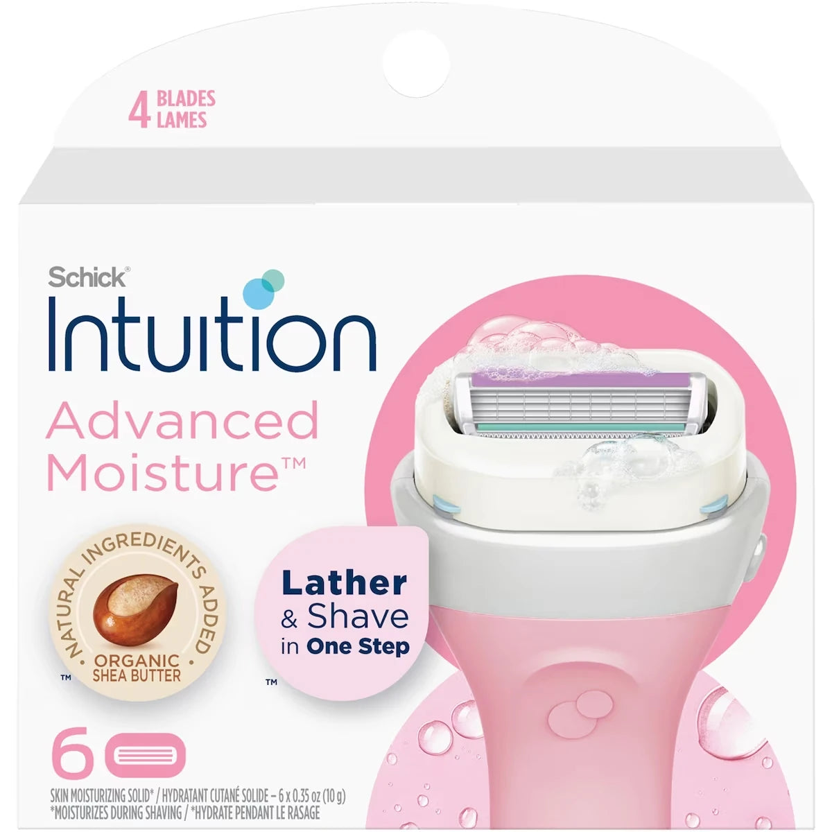 Repuestos de Hojas Intuition con Manteca de Karité Schick