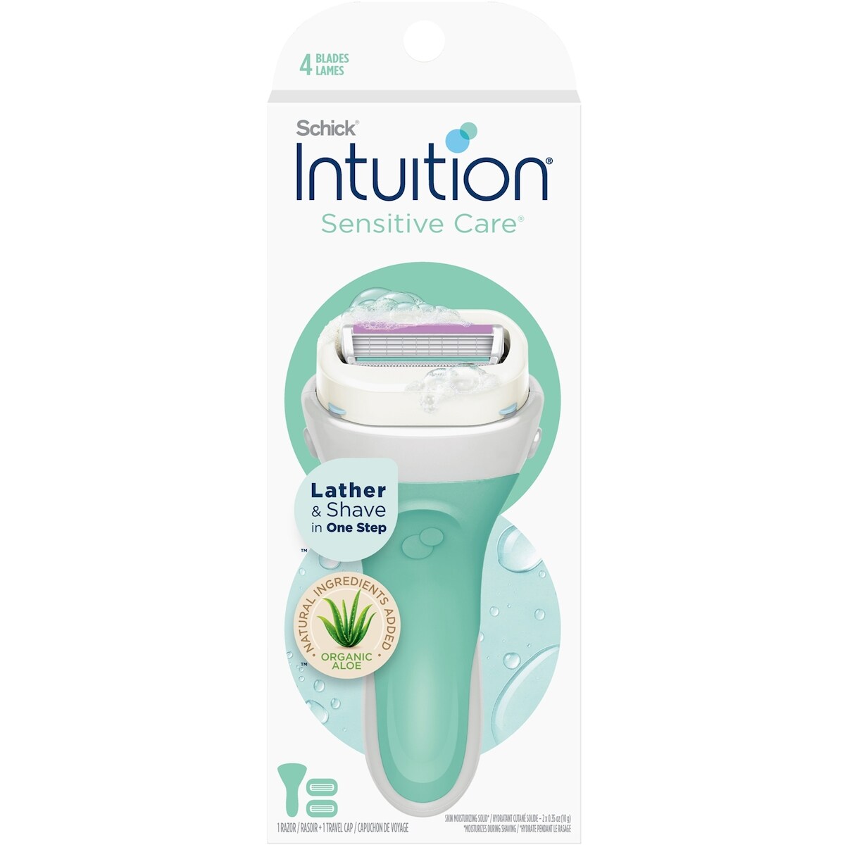 Máquina de Afeitar Intuition Naturals para Mujer Schick